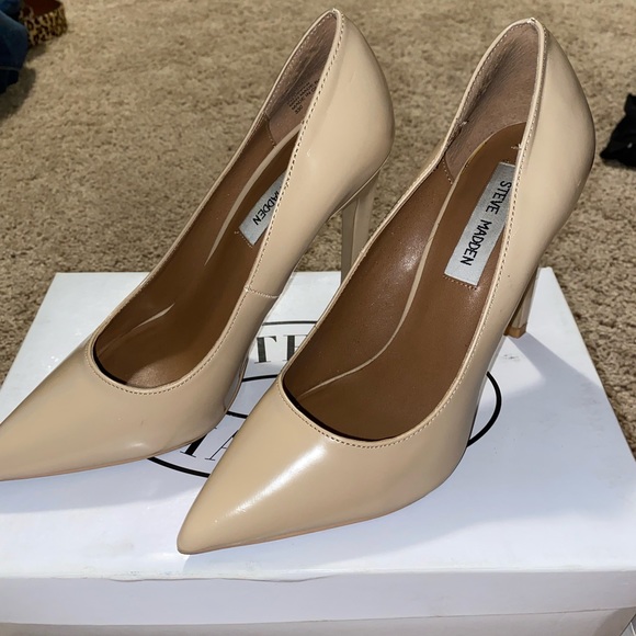 Shoes | Steve Madden Nude Heels 75 | Poshmark